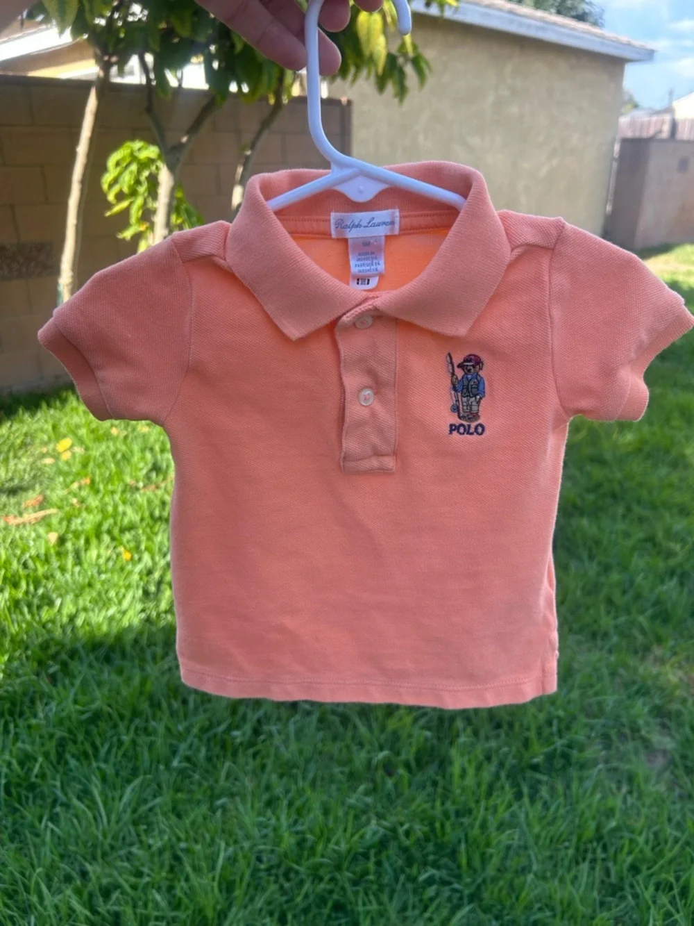 Ralph Lauren Toddler Polo Shirt - Peach/Coral